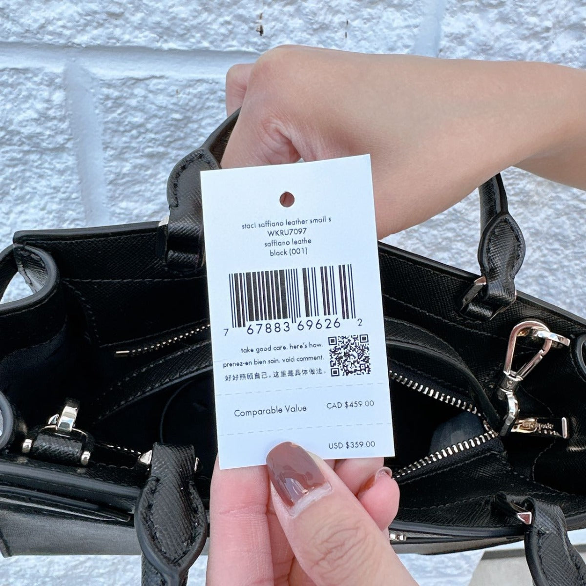 Kate Spade WKRU7097 staci small satchel in black Kate Spade WKRU7097 staci small satchel in black
